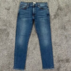 Flint and Tinder 365 Denim Jeans Mens 31x30 Medium Wash Blue USA Made Slim Fit